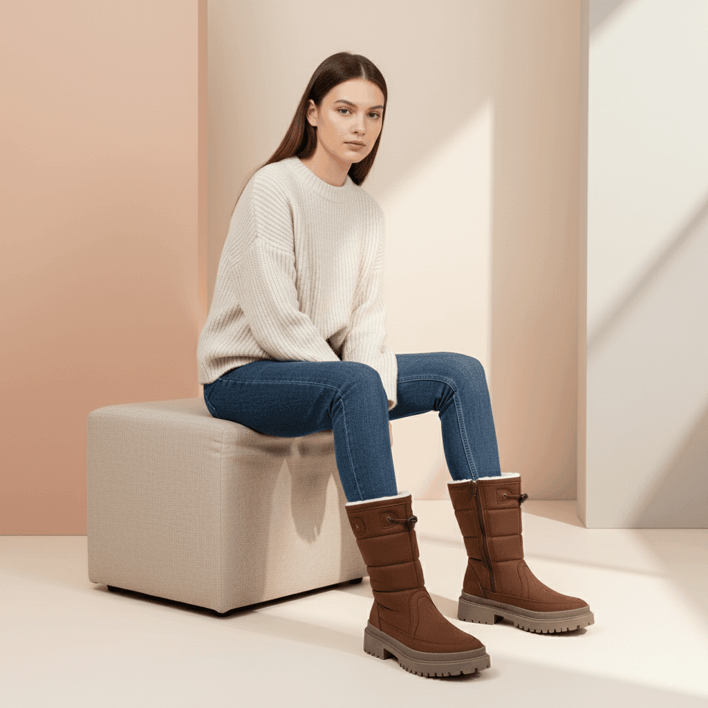 Botines de mujer - Camel - Image 2