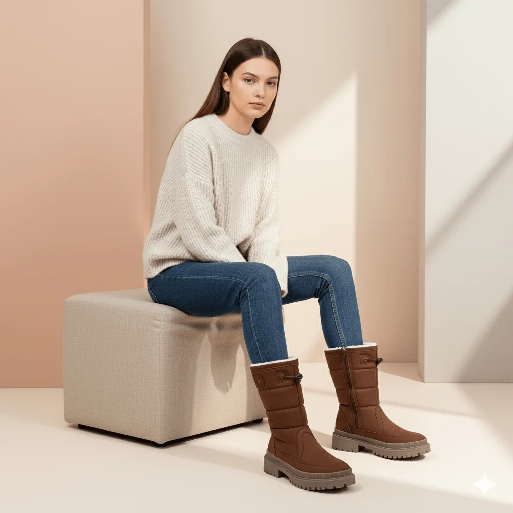 Botines de mujer - Camel - Image 2